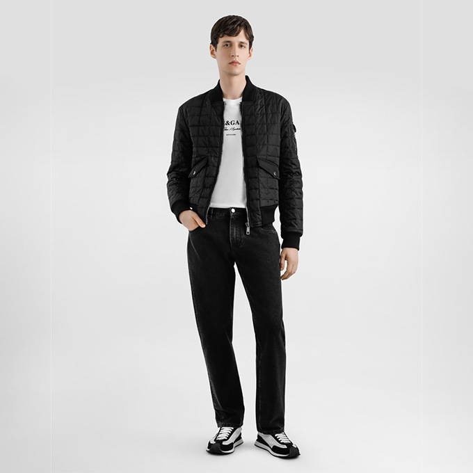 dolce & gabbana logo print cotton t-shirt